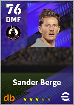 Sander Berge eFootball player card