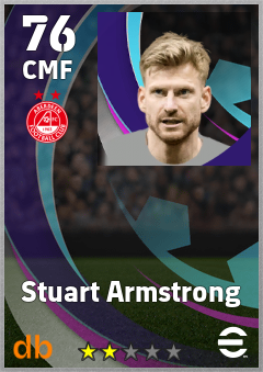 Stuart Armstrong — CMF, OVR 76, MAX 76