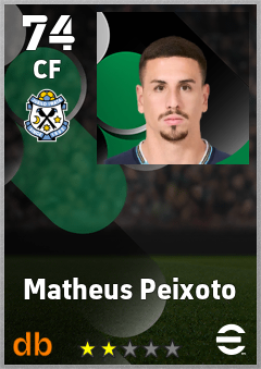 Matheus Peixoto — CF, OVR 74, MAX 74