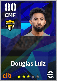 Douglas Luiz — CMF, OVR 80, MAX 90