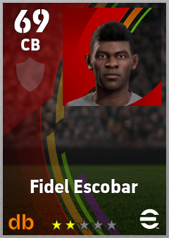 Fidel Escobar — CB, OVR 69, MAX 69