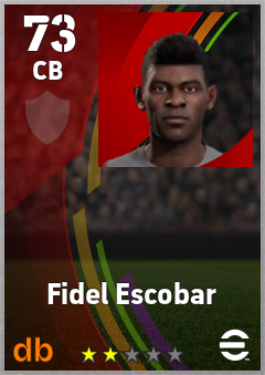 Fidel Escobar eFootball player card