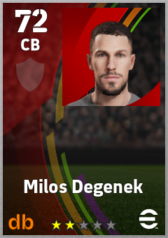 Milos Degenek eFootball player card
