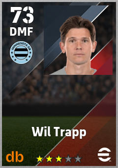 Wil Trapp — DMF, OVR 73, MAX 73