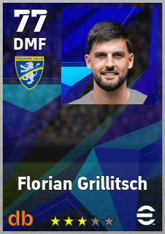 Florian Grillitsch — DMF, OVR 77, MAX 77