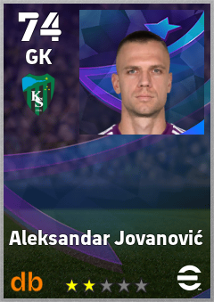 Aleksandar Jovanović — GK, OVR 74, MAX 74