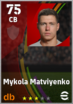 Mykola Matviyenko eFootball player card