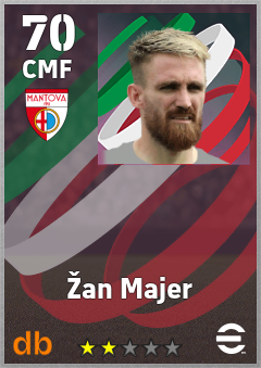 Žan Majer — CMF, OVR 70, MAX 70