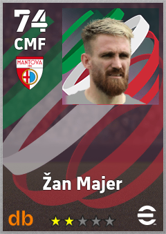 Žan Majer — CMF, OVR 74, MAX 74