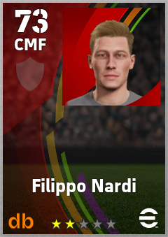 Filippo Nardi — CMF, OVR 73, MAX 73