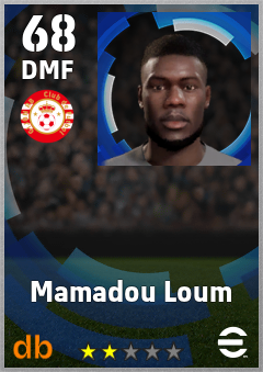 Mamadou Loum — DMF, OVR 68, MAX 68
