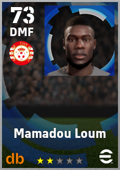 Mamadou Loum — DMF, OVR 73, MAX 73