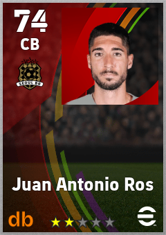 Juan Antonio Ros — CB, OVR 74, MAX 74
