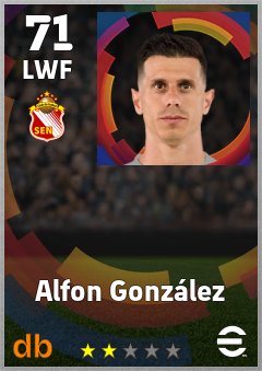 Alfon González eFootball player card