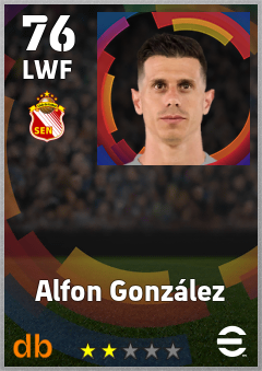 Alfon González — LWF, OVR 76, MAX 76