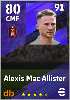 Alexis Mac Allister eFootball player card