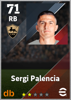Sergi Palencia — RB, OVR 71, MAX 71