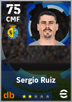 Sergio Ruiz — CMF, OVR 75, MAX 75