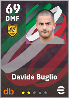 Davide Buglio — DMF, OVR 69, MAX 69