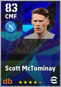 Scott McTominay — CMF, OVR 83, MAX 92
