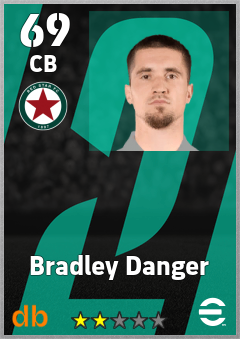 Bradley Danger — CB, OVR 69, MAX 69