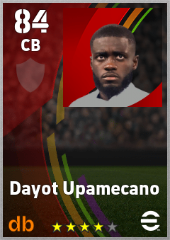 Dayot Upamecano eFootball player card