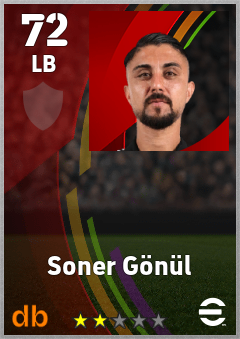 Soner Gönül — LB, OVR 72, MAX 72