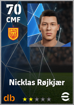 Nicklas Røjkjær — CMF, OVR 70, MAX 70