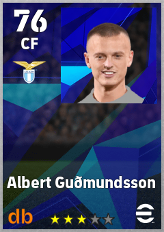Albert Guðmundsson eFootball player card