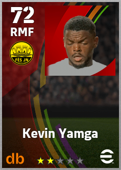 Kevin Yamga — RMF, OVR 72, MAX 72