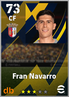Fran Navarro eFootball player card