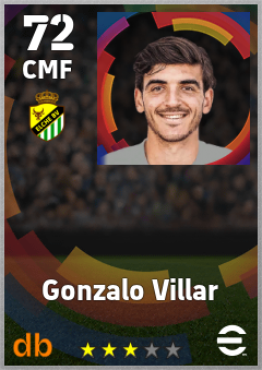 Gonzalo Villar — CMF, OVR 72, MAX 72