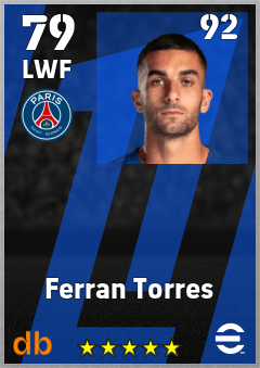 Ferran Torres eFootball player card