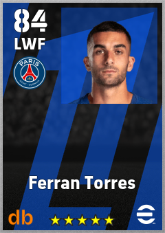 Ferran Torres eFootball player card