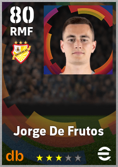 Jorge De Frutos — RMF, OVR 80, MAX 80