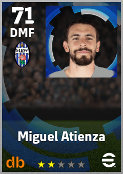 Miguel Atienza — DMF, OVR 71, MAX 71