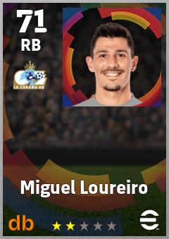 Miguel Loureiro — RB, OVR 71, MAX 71
