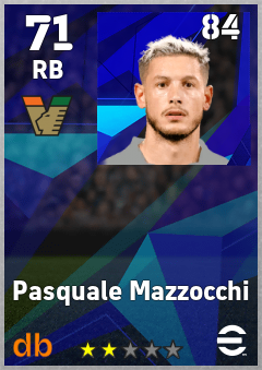 Pasquale Mazzocchi — RB, OVR 71, MAX 84