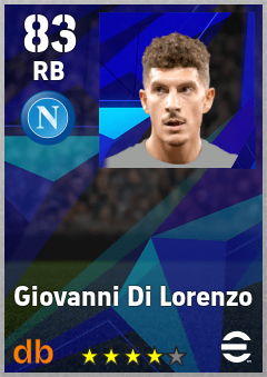 Giovanni Di Lorenzo — RB, OVR 83, MAX 91