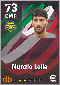 Nunzio Lella — CMF, OVR 73, MAX 73