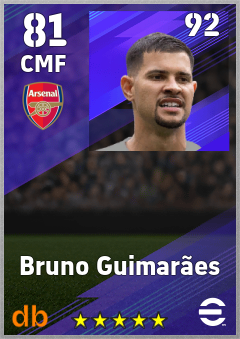 Bruno Guimarães eFootball player card