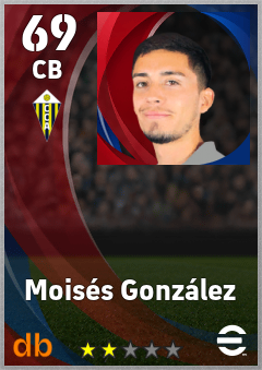 Moisés González — CB, OVR 69, MAX 69