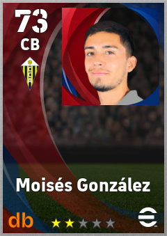 Moisés González eFootball player card