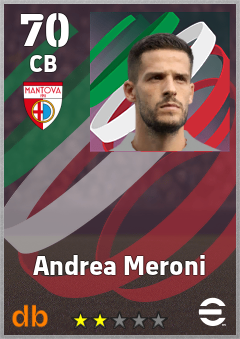 Andrea Meroni — CB, OVR 70, MAX 70