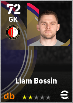 Liam Bossin — GK, OVR 72, MAX 72