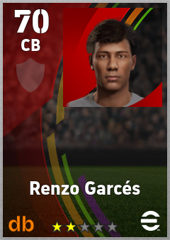 Renzo Garcés eFootball player card