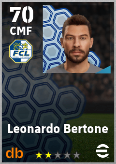Leonardo Bertone — CMF, OVR 70, MAX 70