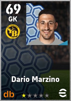 Dario Marzino — GK, OVR 69, MAX 69