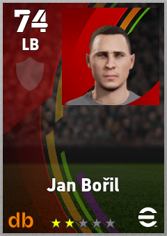 Jan Bořil — LB, OVR 74, MAX 74
