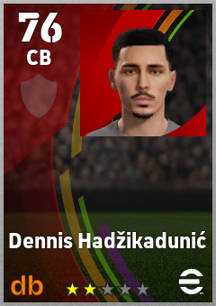 Dennis Hadžikadunić eFootball player card